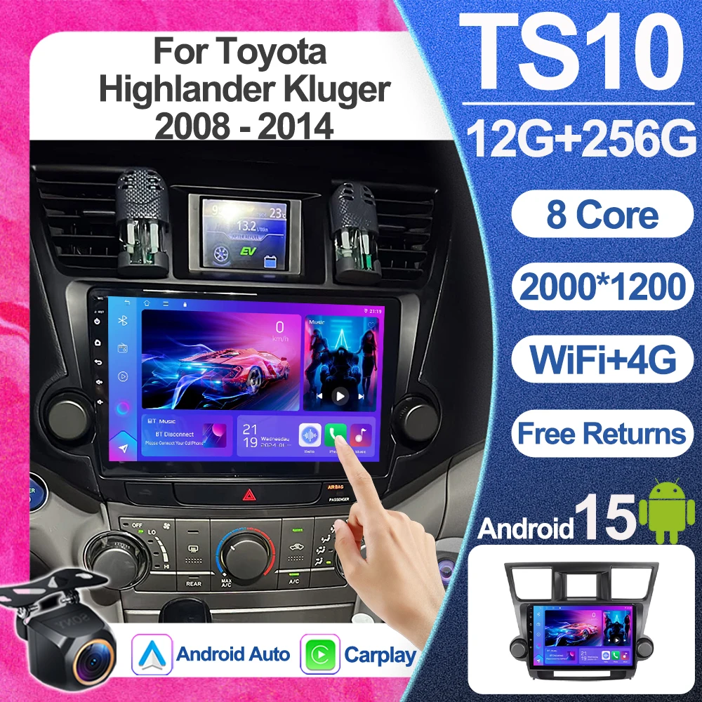 Carplay 5g Wifi Carplay Android15 Car Radio For Toyota Highlander Kluger 2008 - 2014 Car Multimedia Player Gps Auto Stereo Rds
Carplay 5g Wifi Carplay Android15 Car Radio For Toyota Highlander Kluger 2008 - 2014 Car Multimedia Player Gps Auto Stereo Rds