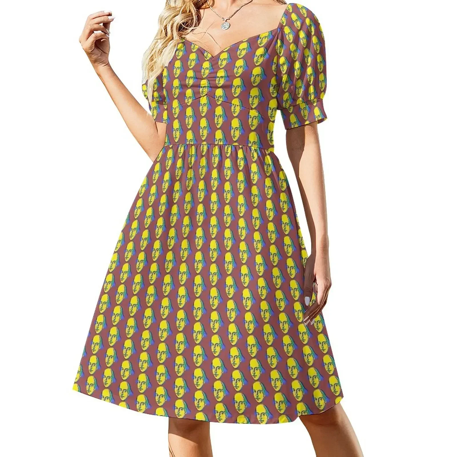 Shakespeare portrait pattern Short-Sleeved Dress Beachwear Evening dresses Woman fashion Dress
Shakespeare portrait pattern Short-Sleeved Dress Beachwear Evening dresses Woman fashion Dress