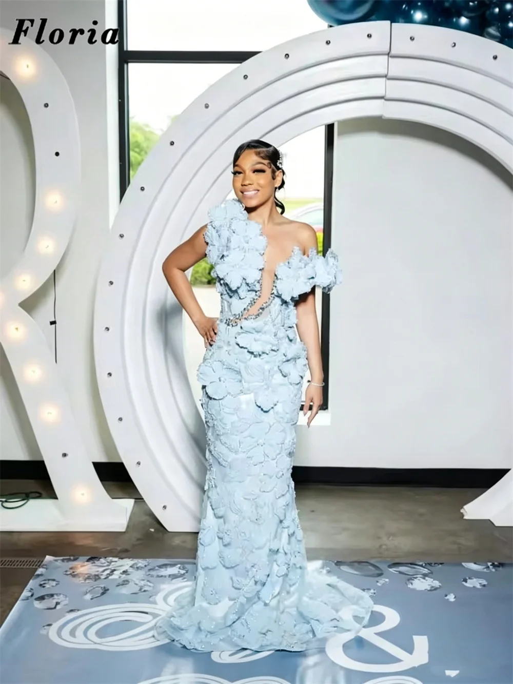 2 In 1 Light Blue 3D Floral Evening Dresses Nigeria Aso Ebi Beading Wedding Party Gowns Customized Off Shoulder Party Gowns Robe
2 In 1 Light Blue 3D Floral Evening Dresses Nigeria Aso Ebi Beading Wedding Party Gowns Customized Off Shoulder Party Gowns Robe