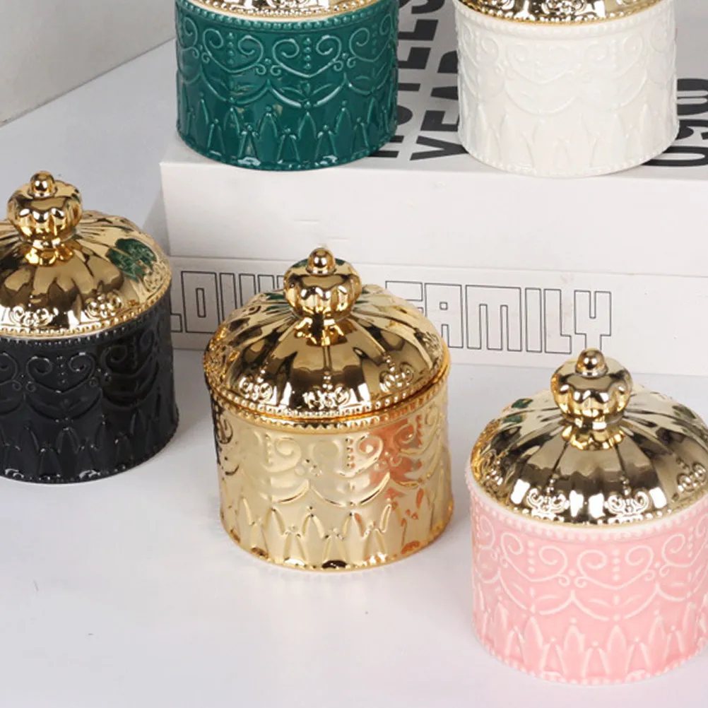 Embossment Jewelry Storage Jar Ceramic Desktop Adorn Decorative Jar for Rings Necklace Cosmetics Dried Fruit Snacks
Embossment Jewelry Storage Jar Ceramic Desktop Adorn Decorative Jar for Rings Necklace Cosmetics Dried Fruit Snacks