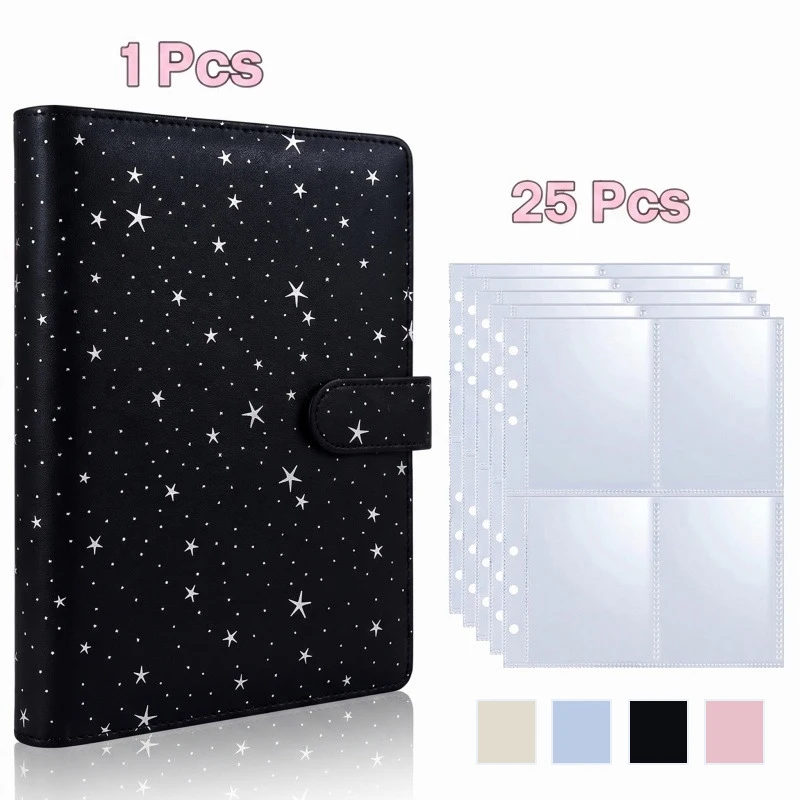 Korean Ins Style Star Sparkle A5 4-Grid Photo Album, 3-Inch Small Card Idol Picture Storage Kpop Photocard Binder
Korean Ins Style Star Sparkle A5 4-Grid Photo Album, 3-Inch Small Card Idol Picture Storage Kpop Photocard Binder