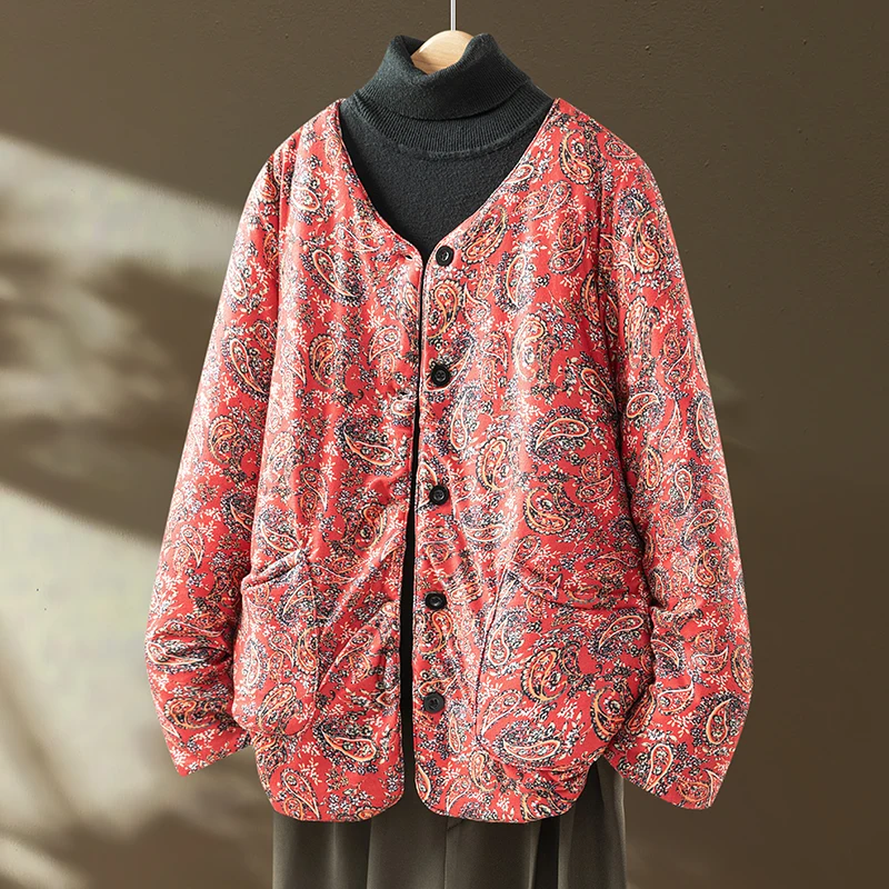 Slim Fit Home Cotton Jaet Women's Thin Cotton Warmth Inner Wear Cotton Coat Winter Faion Lightweight Floral Print
Slim Fit Home Cotton Jaet Women's Thin Cotton Warmth Inner Wear Cotton Coat Winter Faion Lightweight Floral Print