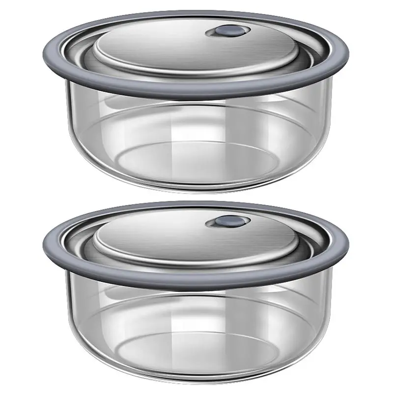 New Thicken High Borosilicate Glass Lunch Box Microwave Heating Crisper Glass Round Food Storage Fresh-keeping Box Bento Box
New Thicken High Borosilicate Glass Lunch Box Microwave Heating Crisper Glass Round Food Storage Fresh-keeping Box Bento Box