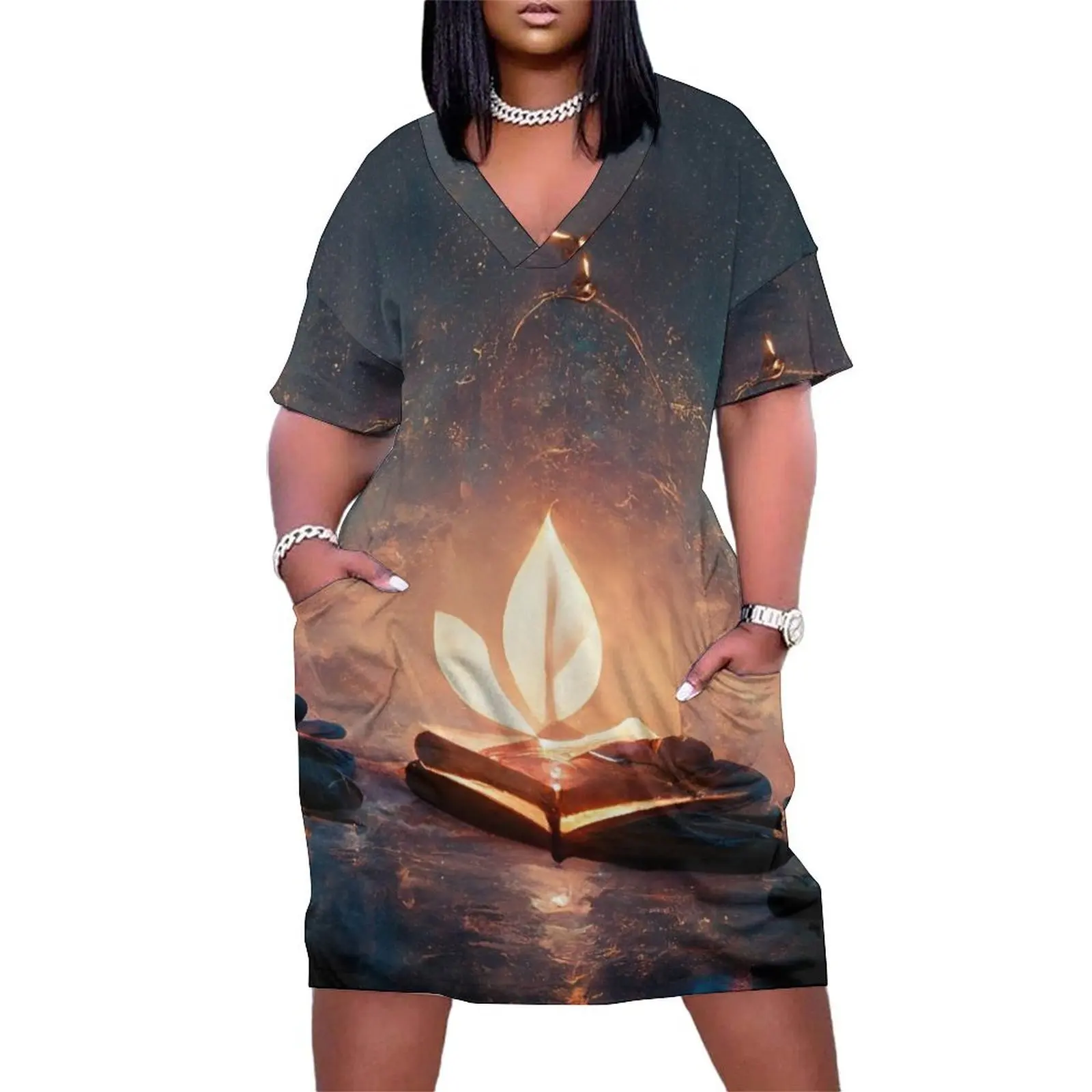 Spiritual Healer with Her Self love Journal Loose Pocket Dress Women's evening dress Women's summer skirt
Spiritual Healer with Her Self love Journal Loose Pocket Dress Women's evening dress Women's summer skirt