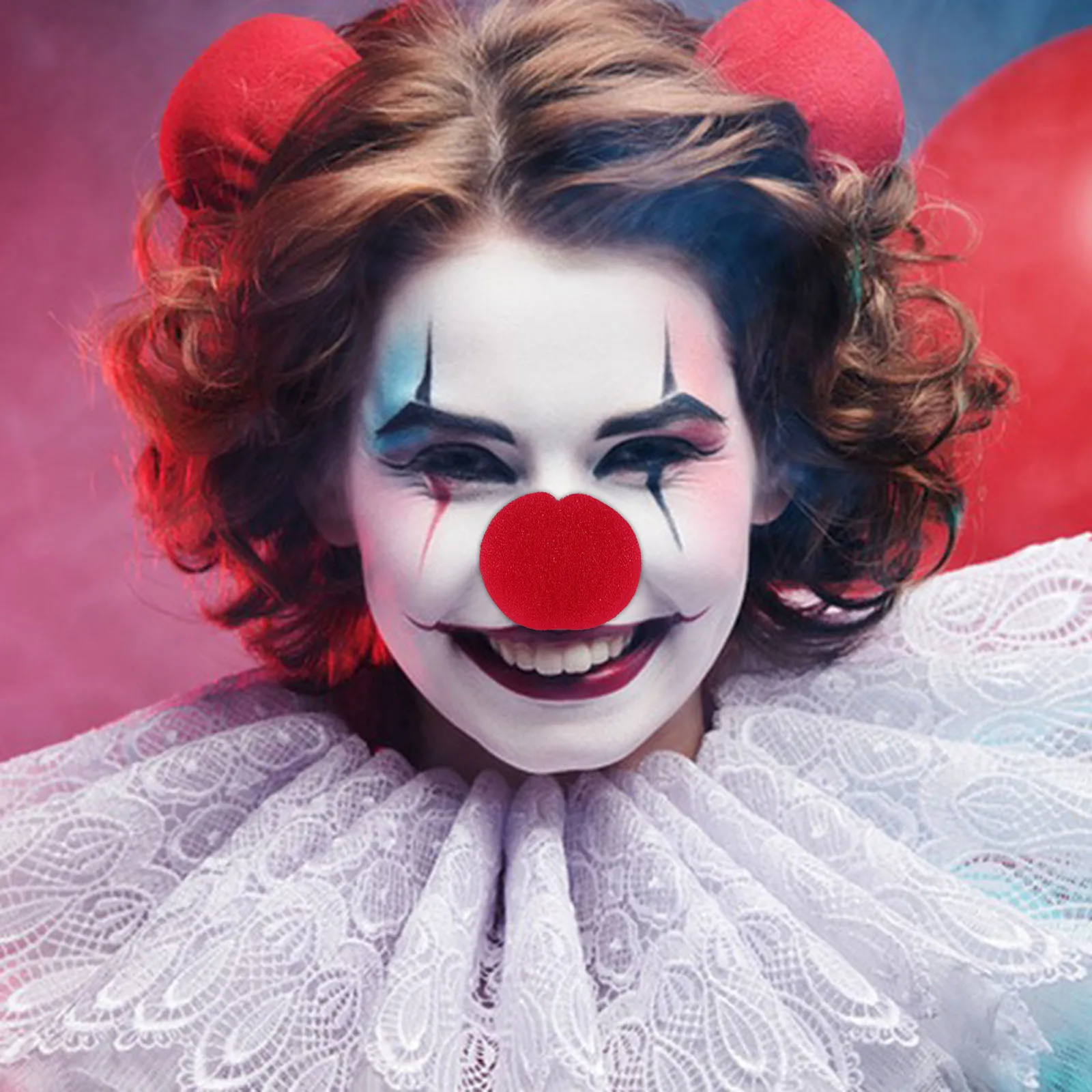 One Size Red Clown Nose Lightweight Comfortable Design Perfect for Halloween Costume Parties Carnivals Masquerades Joke Gift
One Size Red Clown Nose Lightweight Comfortable Design Perfect for Halloween Costume Parties Carnivals Masquerades Joke Gift