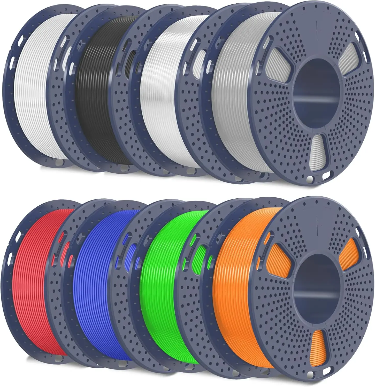High Speed Flexible TPU Filament 1.75mm, 95A Shore Hardness, 8 Spools 2KG Total, Multicolor Bundle for Fast 3D Printing
High Speed Flexible TPU Filament 1.75mm, 95A Shore Hardness, 8 Spools 2KG Total, Multicolor Bundle for Fast 3D Printing