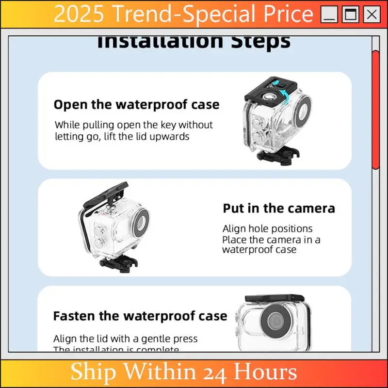 CHYY Top 60M Waterproof Housing Case For Insta360 GO3 GO 3 Underwater Diving Housing Protective Case Camera Accessories
CHYY Top 60M Waterproof Housing Case For Insta360 GO3 GO 3 Underwater Diving Housing Protective Case Camera Accessories