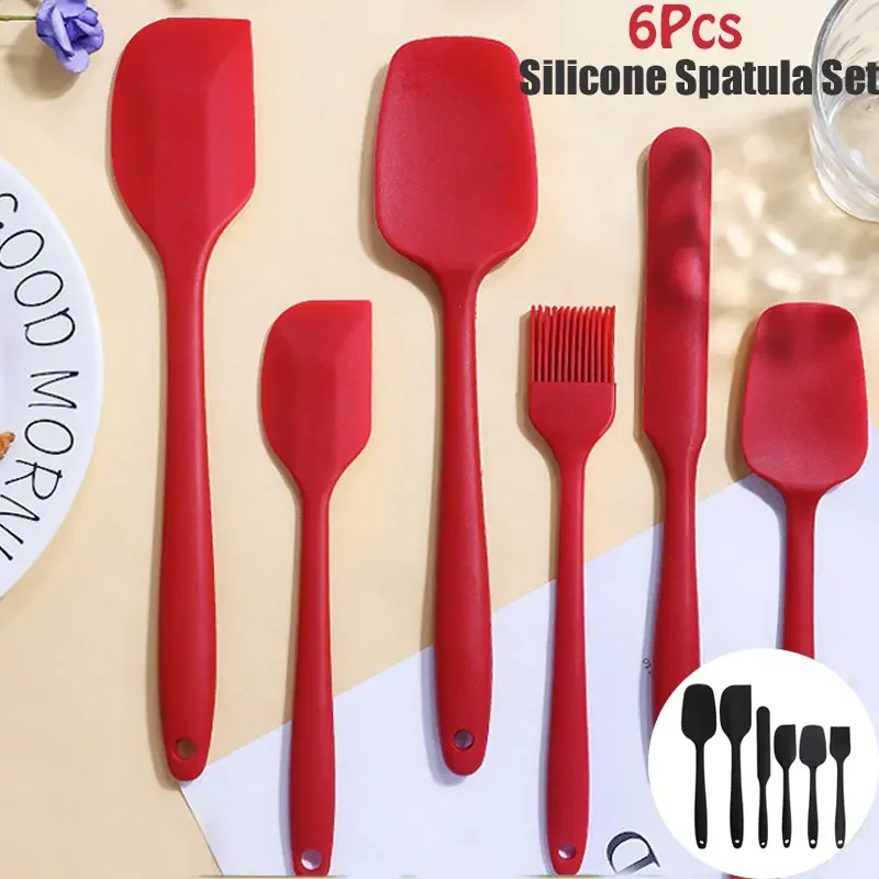Food Grade Silicone Spatula Set Non-Stick Heat Resistant Spatulas Turner for Baking, Mixing Cooking Tools, Kitchen Gadgets, 6Pcs
Food Grade Silicone Spatula Set Non-Stick Heat Resistant Spatulas Turner for Baking, Mixing Cooking Tools, Kitchen Gadgets, 6Pcs