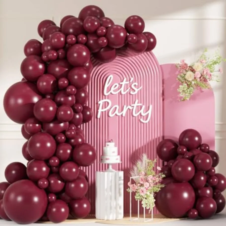 99pcs Balloons, Different Sizes Red Balloons 18/12/10/5 Inch Maroon Balloon Arch Kit for Anniversary Graduation Wedding Birthda
99pcs Balloons, Different Sizes Red Balloons 18/12/10/5 Inch Maroon Balloon Arch Kit for Anniversary Graduation Wedding Birthda