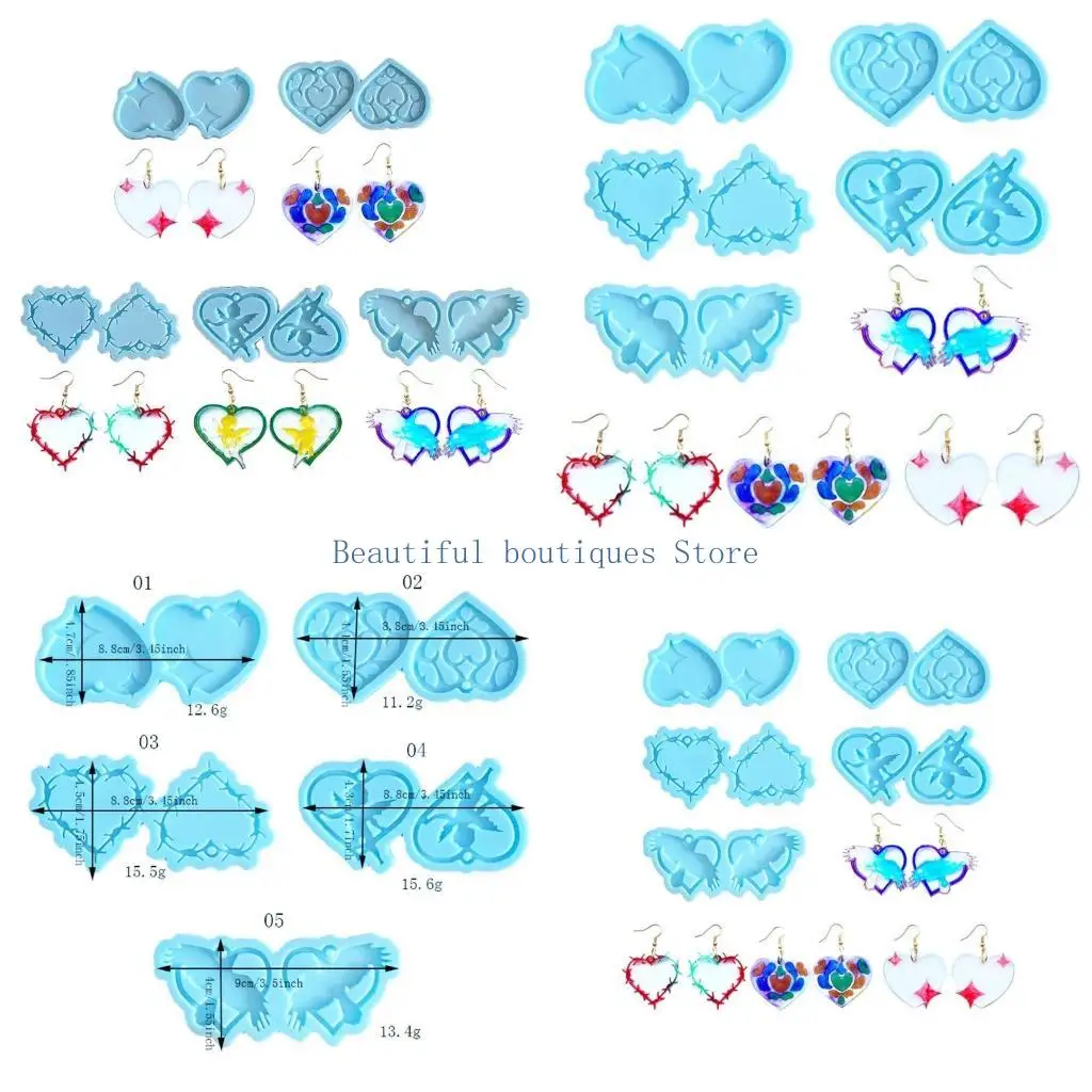 U4LF Valentine's Day Series Silicone Mold Suitable for Pendant Earring Jewelry Making
U4LF Valentine's Day Series Silicone Mold Suitable for Pendant Earring Jewelry Making