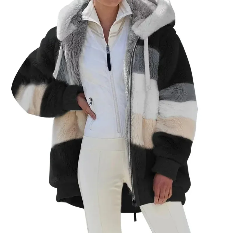 Winter Coat Woman Down Jacket 2024 Hooded Zipper Ladies Jacket Spliced Stitch Cashmere Women Jacket Stitching Plaid Ladies Coats
Winter Coat Woman Down Jacket 2024 Hooded Zipper Ladies Jacket Spliced Stitch Cashmere Women Jacket Stitching Plaid Ladies Coats