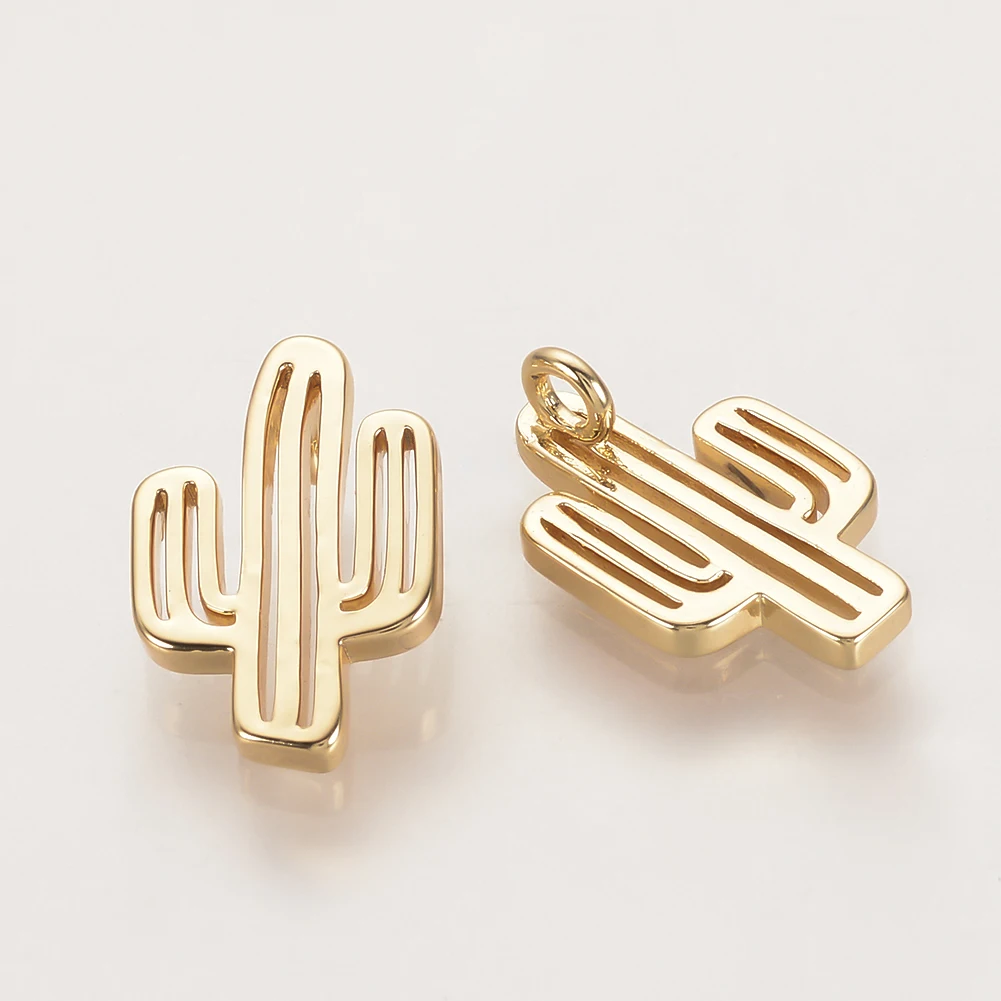 50pcs Cactus Brass Charms Pendants Nickel Free Real 18K Gold Plated for DIY Bracelet Necklace Crafts Jewelry Making Supplies
50pcs Cactus Brass Charms Pendants Nickel Free Real 18K Gold Plated for DIY Bracelet Necklace Crafts Jewelry Making Supplies