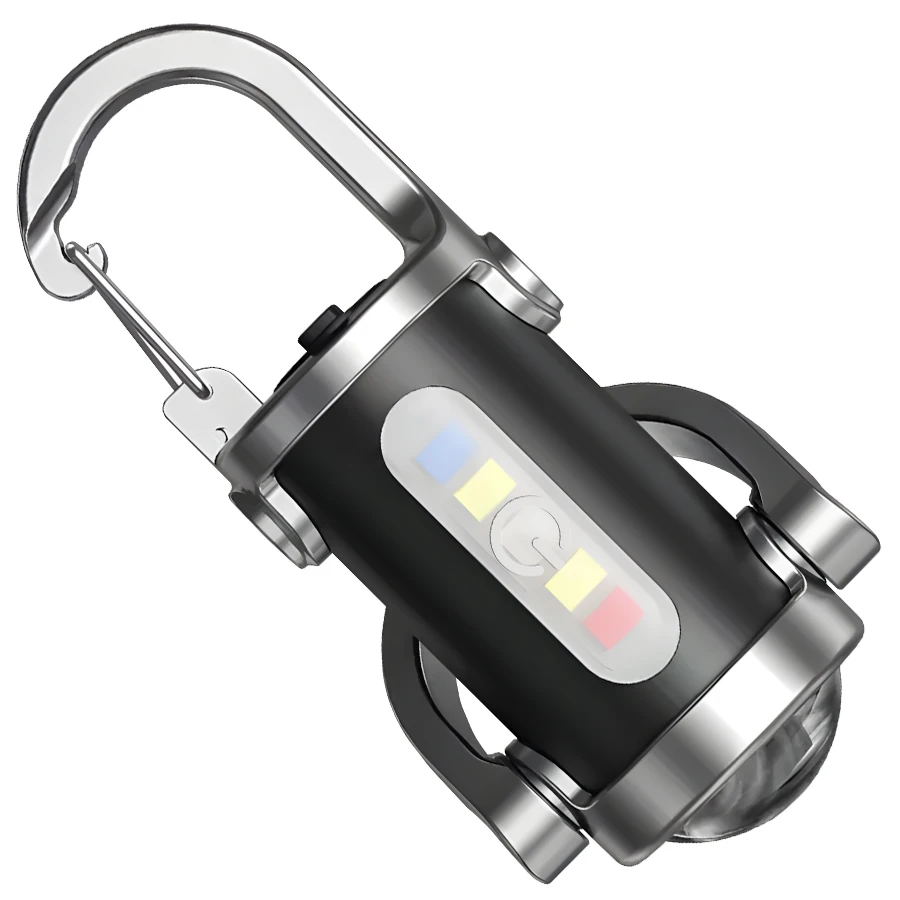 Mini Portable Flashlight, Key Hook Design, Red and Blue Flashing Light, LED Side Light, Six Lighting Modes,Outdoor Emergency
Mini Portable Flashlight, Key Hook Design, Red and Blue Flashing Light, LED Side Light, Six Lighting Modes,Outdoor Emergency
