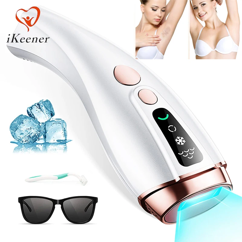 New Ladies IPL Hair Removal Permanent Laser Hair Remover Device with Ice Cooling Painless Epilator for Body Bikini Facial Women
New Ladies IPL Hair Removal Permanent Laser Hair Remover Device with Ice Cooling Painless Epilator for Body Bikini Facial Women
