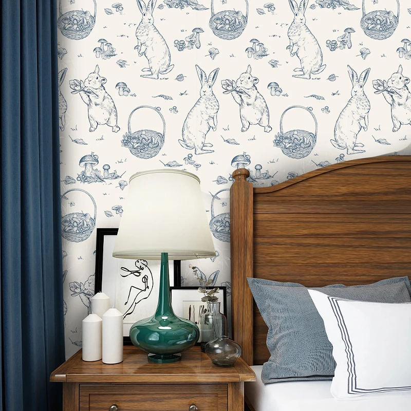 Cartoon Kids Bedroom Wallpaper Self-adhesive Waterproof Wallpapers Cute Rabbit Peel and Stick Furniture Stickers Home Decoration
Cartoon Kids Bedroom Wallpaper Self-adhesive Waterproof Wallpapers Cute Rabbit Peel and Stick Furniture Stickers Home Decoration