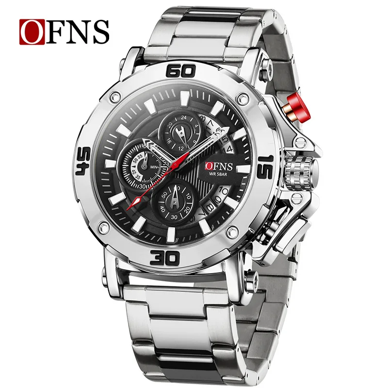 OFNS 7502 Fashion Men's Watch Waterproof Luminous Calendar Quartz Large Dial Timing Business Watches for Man Reloj Hombre
OFNS 7502 Fashion Men's Watch Waterproof Luminous Calendar Quartz Large Dial Timing Business Watches for Man Reloj Hombre