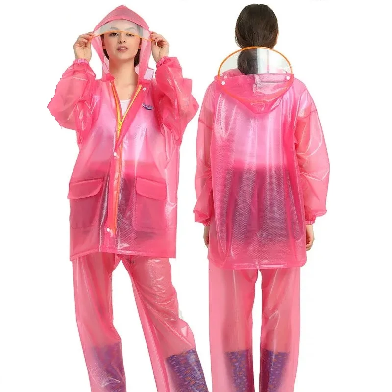 Women Girls Pocket With Hooded Loosen Raincoat Waterproof Raining Jacket With Trousers Suit Set
Women Girls Pocket With Hooded Loosen Raincoat Waterproof Raining Jacket With Trousers Suit Set