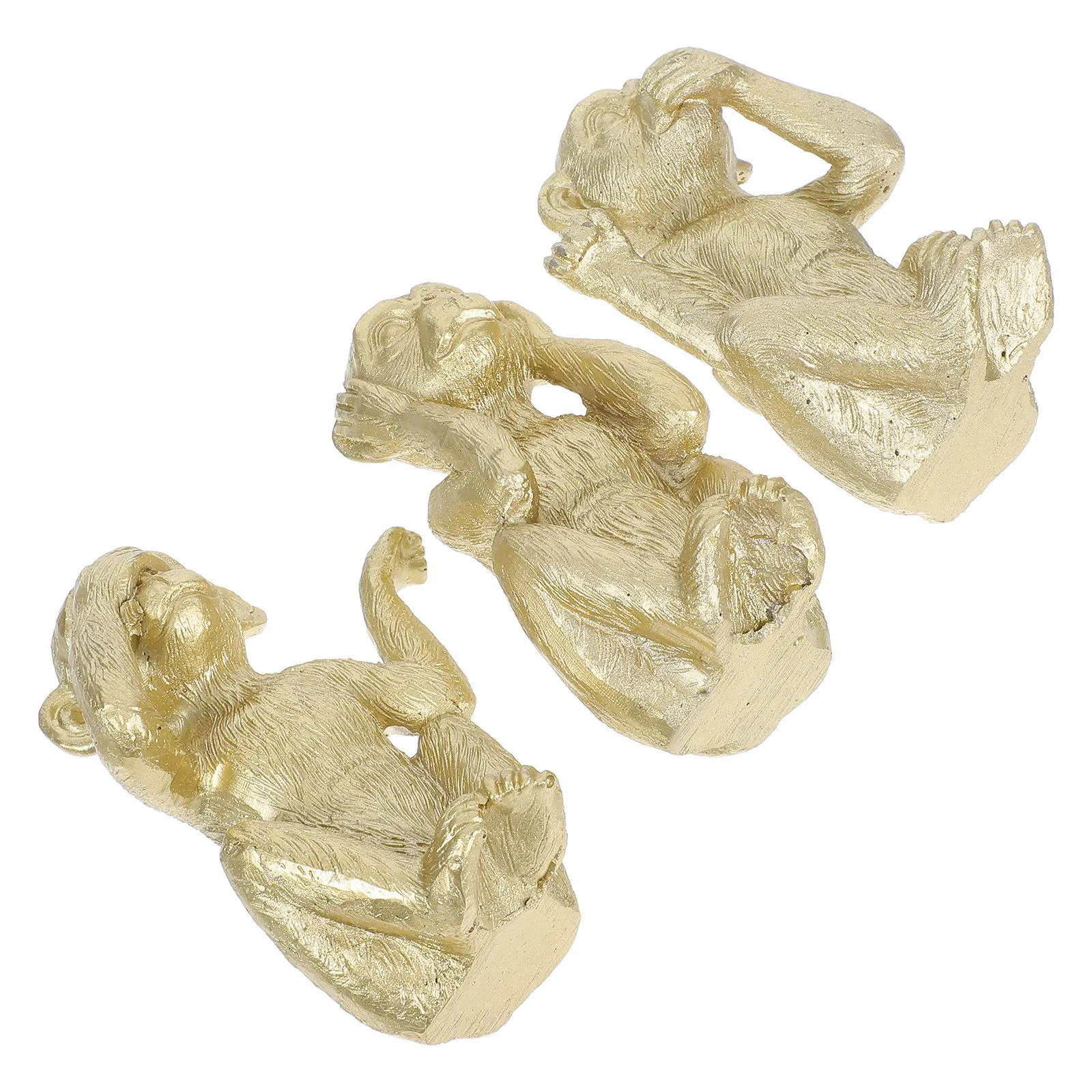 3Pcs Resin Monkey Ornament Set Unique Postures Desktop Animal Decoration Resin Craft Statue for Desk Shelf Bookshelf Tabletop
3Pcs Resin Monkey Ornament Set Unique Postures Desktop Animal Decoration Resin Craft Statue for Desk Shelf Bookshelf Tabletop