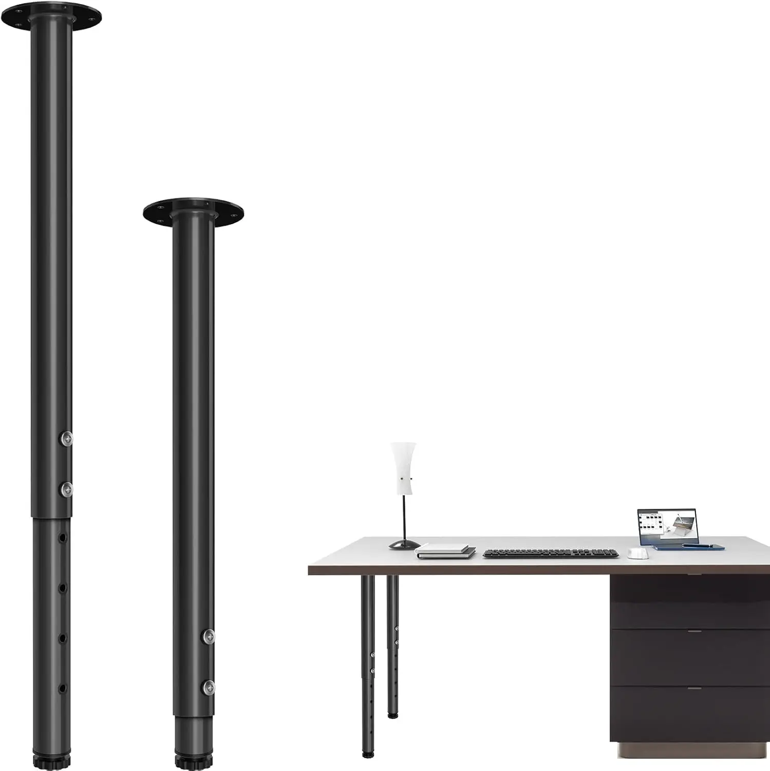 Adjustable Metal Desk Leg 21~36 H, Adjustable Metal Table Legs, Home Office Diy Furniture Leg Set, For Computer Desk, Dining
Adjustable Metal Desk Leg 21~36 H, Adjustable Metal Table Legs, Home Office Diy Furniture Leg Set, For Computer Desk, Dining