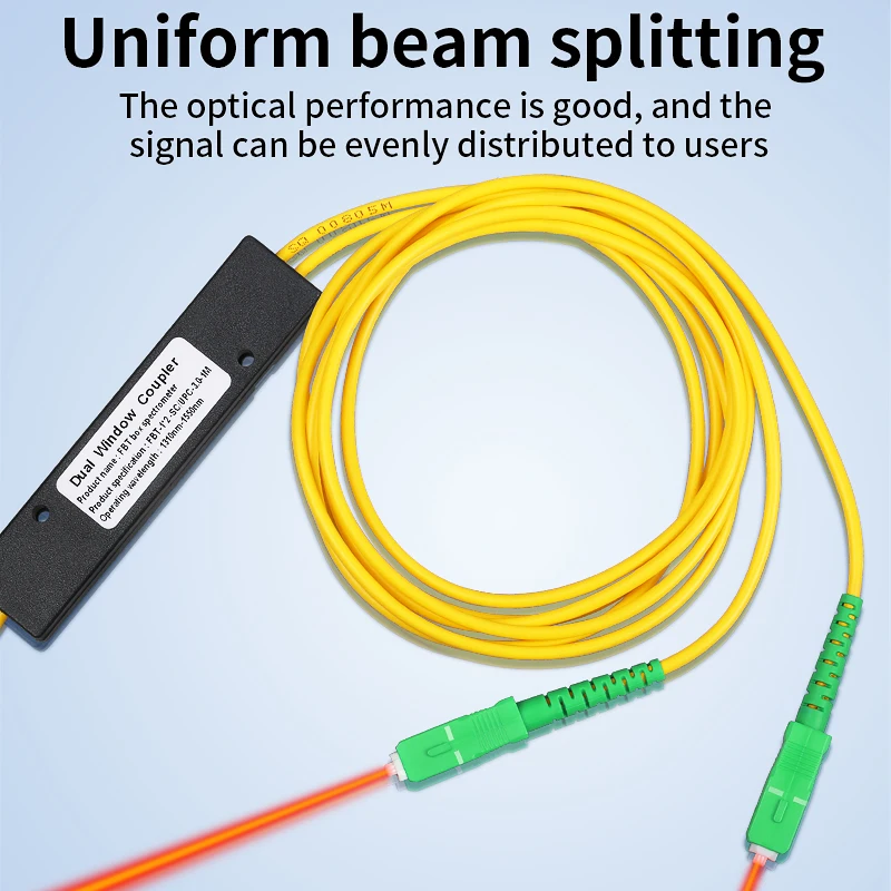 Optical Fiber Splitter 1X2 PLC Fiber Optic Splitter PCL Taper Type Splitter FTTH Optical Splitter SCAPC/SCUPC/FCUPC(Optional)
Optical Fiber Splitter 1X2 PLC Fiber Optic Splitter PCL Taper Type Splitter FTTH Optical Splitter SCAPC/SCUPC/FCUPC(Optional)