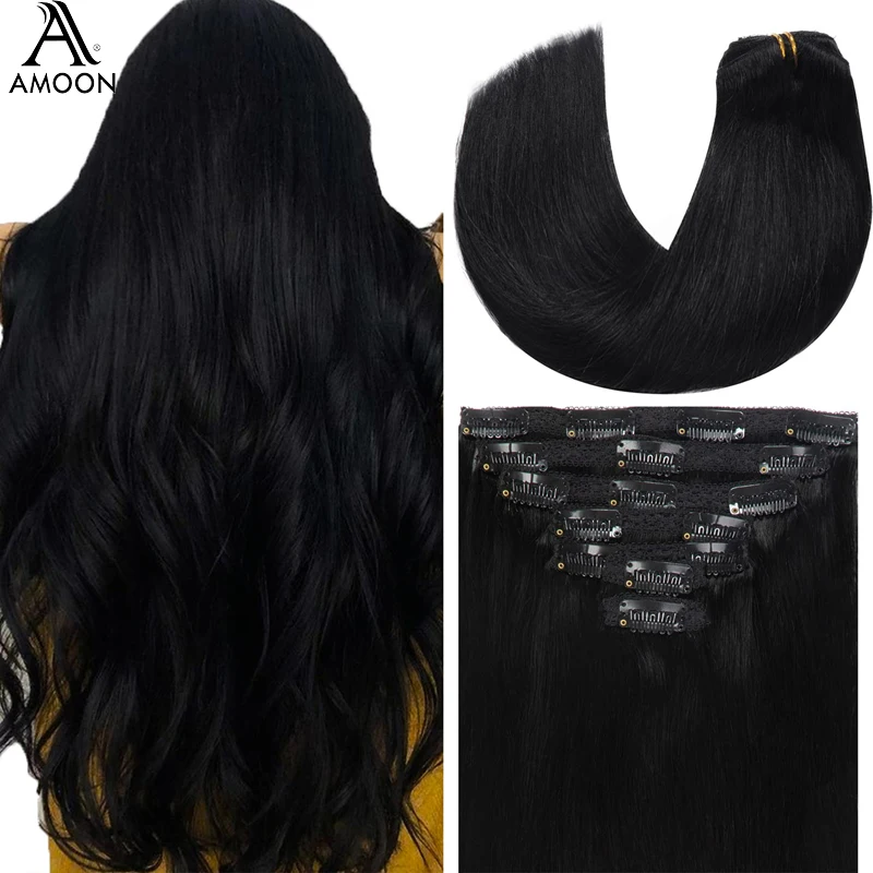 Straight Clip In Hair Extensions Real Human Hair Remy Human Hair Extension Clip In Natural 100% Human Hair 1B Natural Black 120G
Straight Clip In Hair Extensions Real Human Hair Remy Human Hair Extension Clip In Natural 100% Human Hair 1B Natural Black 120G