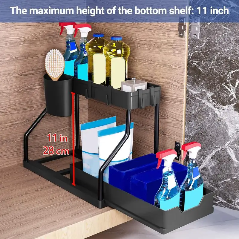 Under The Sink Organizer 2 Tier Under Sink Storage Organizer Multipurpose Rack Bathroom Kitchen Organizer Storage Accessories
Under The Sink Organizer 2 Tier Under Sink Storage Organizer Multipurpose Rack Bathroom Kitchen Organizer Storage Accessories