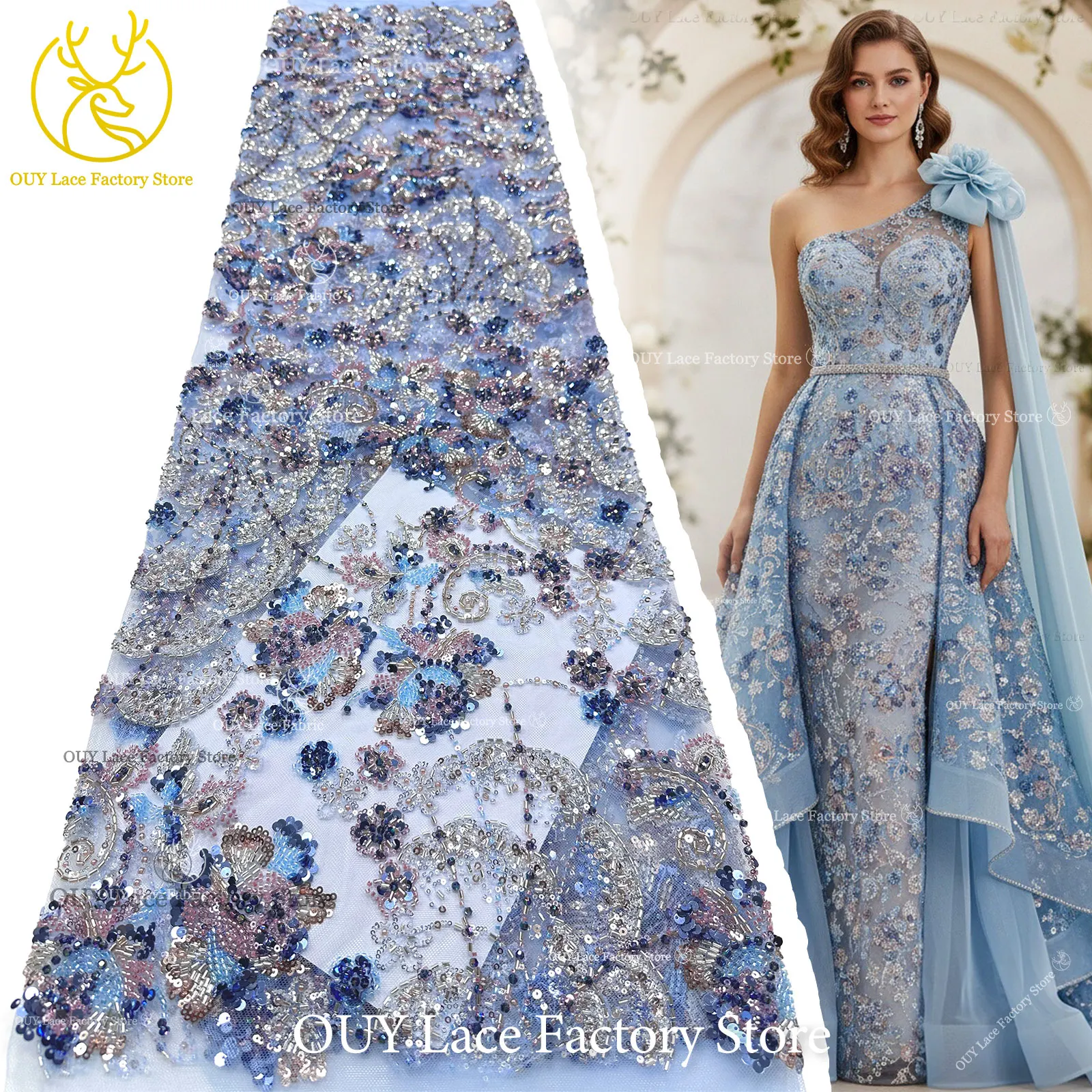 Fashion Nigerian Groom Handmade Heavy Beads Lace Fabric 2026 French African Beaded Sequins Lace Fabric Sewing Wedding Dress
Fashion Nigerian Groom Handmade Heavy Beads Lace Fabric 2026 French African Beaded Sequins Lace Fabric Sewing Wedding Dress