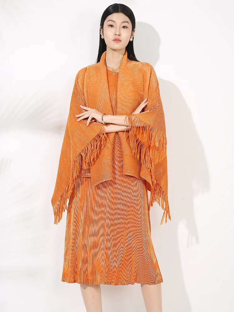 Wrinkle Noble Temperament Set, Women's Tassel Shawl Outer Cover, 2025 New Style, Interior Dress Two-piece Set, African Summer
Wrinkle Noble Temperament Set, Women's Tassel Shawl Outer Cover, 2025 New Style, Interior Dress Two-piece Set, African Summer