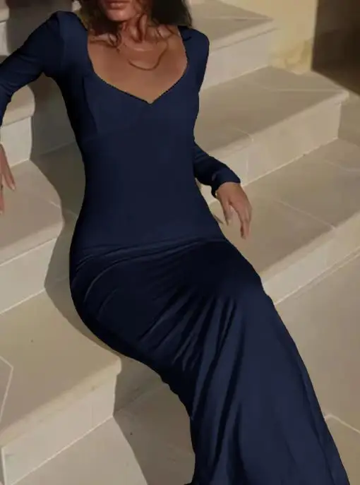 Temperament Evening Dress Women High End Long Sleeve Hip Wrap Dress Women's Wear 2025 Autumn/Winter Female Sexy Fashion Dresses
Temperament Evening Dress Women High End Long Sleeve Hip Wrap Dress Women's Wear 2025 Autumn/Winter Female Sexy Fashion Dresses