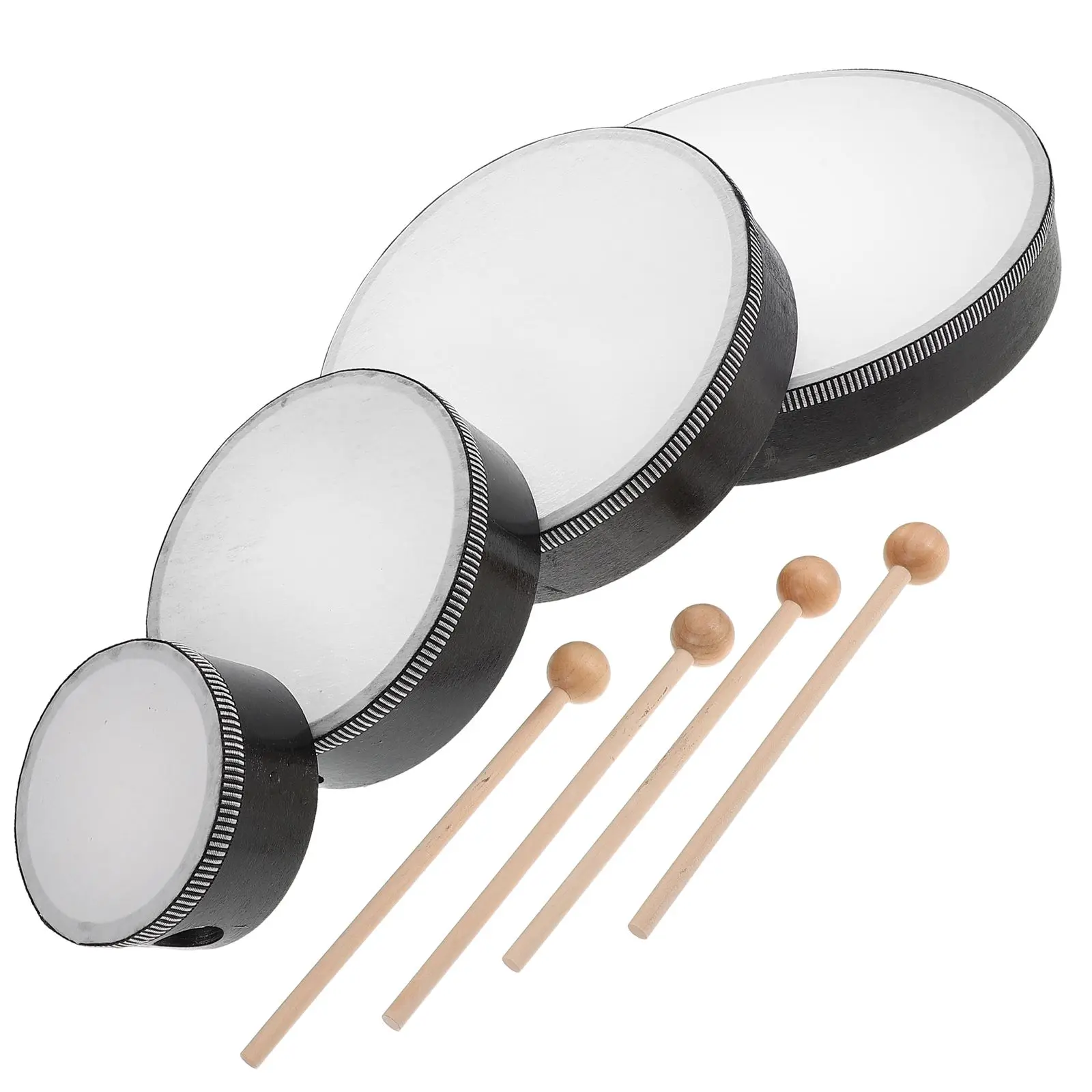 4 Sizes Hand Drum Set 4inch 6inch 8inch 10inch Kids Percussion Instruments Wooden Design Orff Education Musical Toys
4 Sizes Hand Drum Set 4inch 6inch 8inch 10inch Kids Percussion Instruments Wooden Design Orff Education Musical Toys