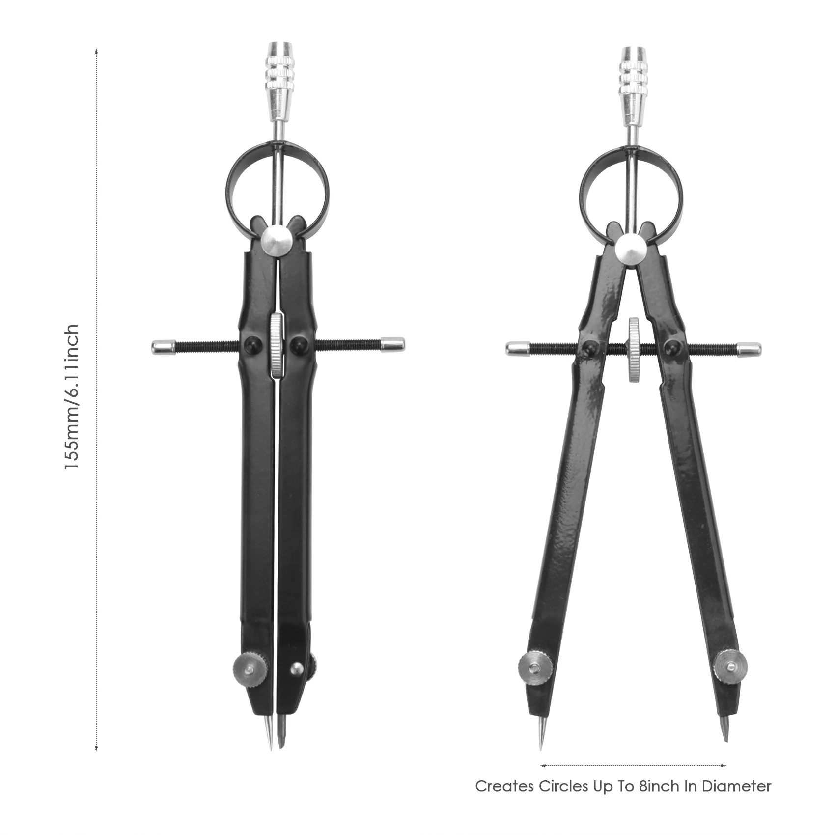 ABT-Professional Compass With Lock, Compass For Geometry, 6Inch Spring Bow Compass, Precision Compass Math, Drafting Compass, Co 
ABT-Professional Compass With Lock, Compass For Geometry, 6Inch Spring Bow Compass, Precision Compass Math, Drafting Compass, Co