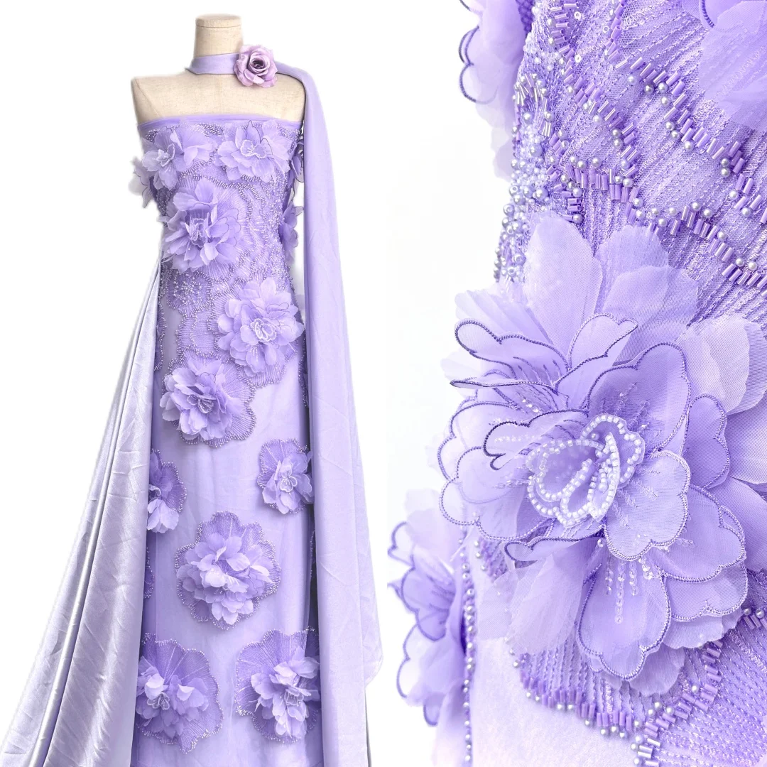 Luxury 3D Rose Flowers Lace Fabric 2026 High Quality African Beaded Sequins Mesh Tulle Lace Nigerian For Women Wedding Dress Sew
Luxury 3D Rose Flowers Lace Fabric 2026 High Quality African Beaded Sequins Mesh Tulle Lace Nigerian For Women Wedding Dress Sew