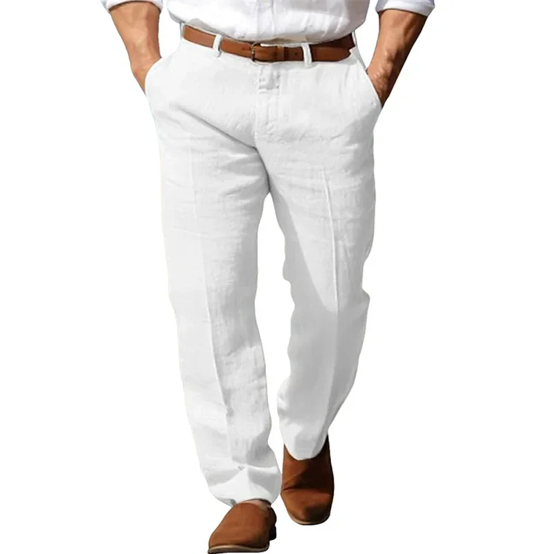 Men's Formal Linen Summer Pants Straight Tube Solid Color Comfortable Breathable Formal Business Fashion Basic Style
Men's Formal Linen Summer Pants Straight Tube Solid Color Comfortable Breathable Formal Business Fashion Basic Style