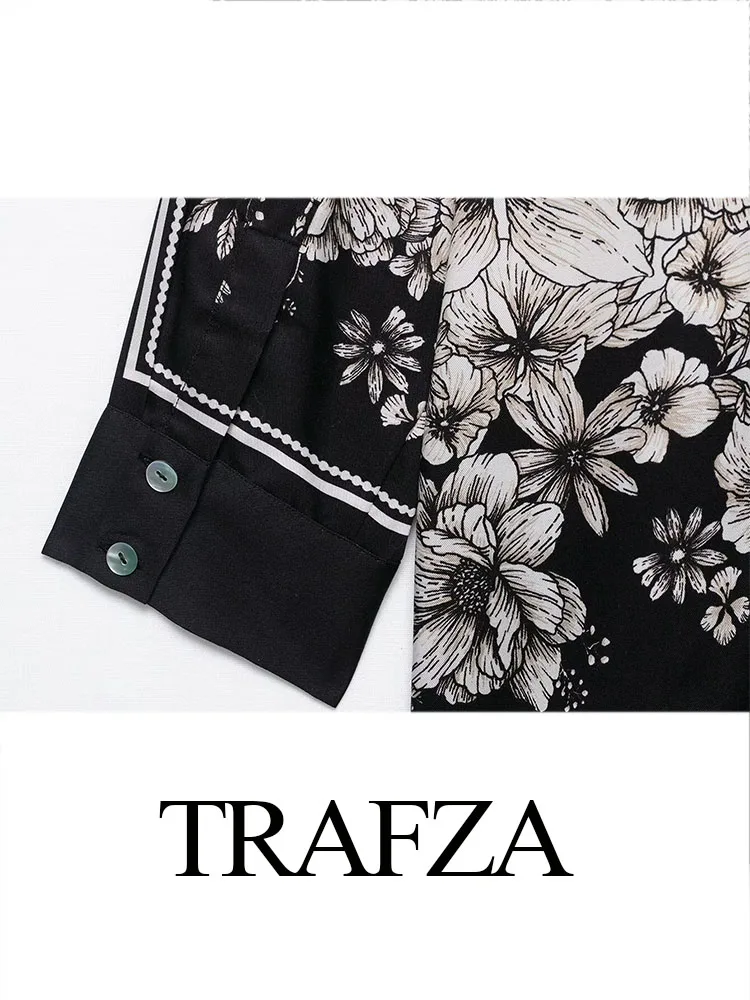TRAFZA Women New Fashion Versatile Lapel Single Breast Print Loose Long Sleeve Shirt+Elegant High Waist Drawstring Trousers Suit
TRAFZA Women New Fashion Versatile Lapel Single Breast Print Loose Long Sleeve Shirt+Elegant High Waist Drawstring Trousers Suit