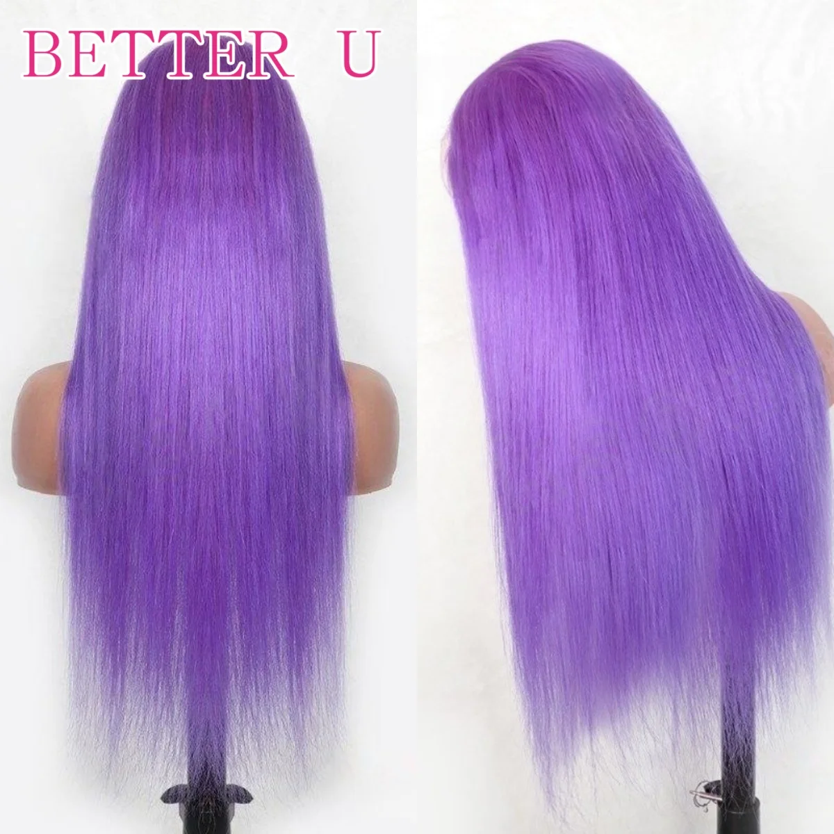 Violet Colored Human Hair Wig Straight 13x6 Purple Transparent Lace Front Wig Pre Plucked Human Hair Lace Frontal Wig For Women
Violet Colored Human Hair Wig Straight 13x6 Purple Transparent Lace Front Wig Pre Plucked Human Hair Lace Frontal Wig For Women