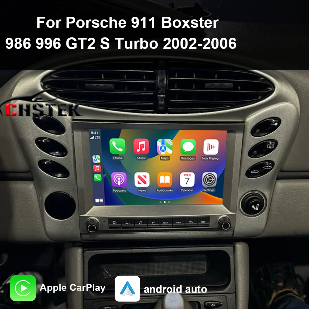 CHSTEK Car Radio For Porsche 911 Boxster 986 996 GT2 S Turbo 2002-2006 Android 13 Carplay Multimedia Navigation Wireless Android
CHSTEK Car Radio For Porsche 911 Boxster 986 996 GT2 S Turbo 2002-2006 Android 13 Carplay Multimedia Navigation Wireless Android