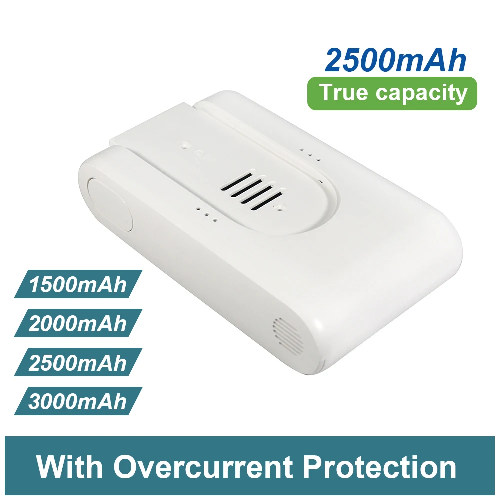 25.2V 2.5Ah 2500mAh Rechargeable li-ion Battery Pack ,for Xiaomi Mijia G9/G10 Wireless Vacuum Cleaner 2000mAh Accessories
25.2V 2.5Ah 2500mAh Rechargeable li-ion Battery Pack ,for Xiaomi Mijia G9/G10 Wireless Vacuum Cleaner 2000mAh Accessories
