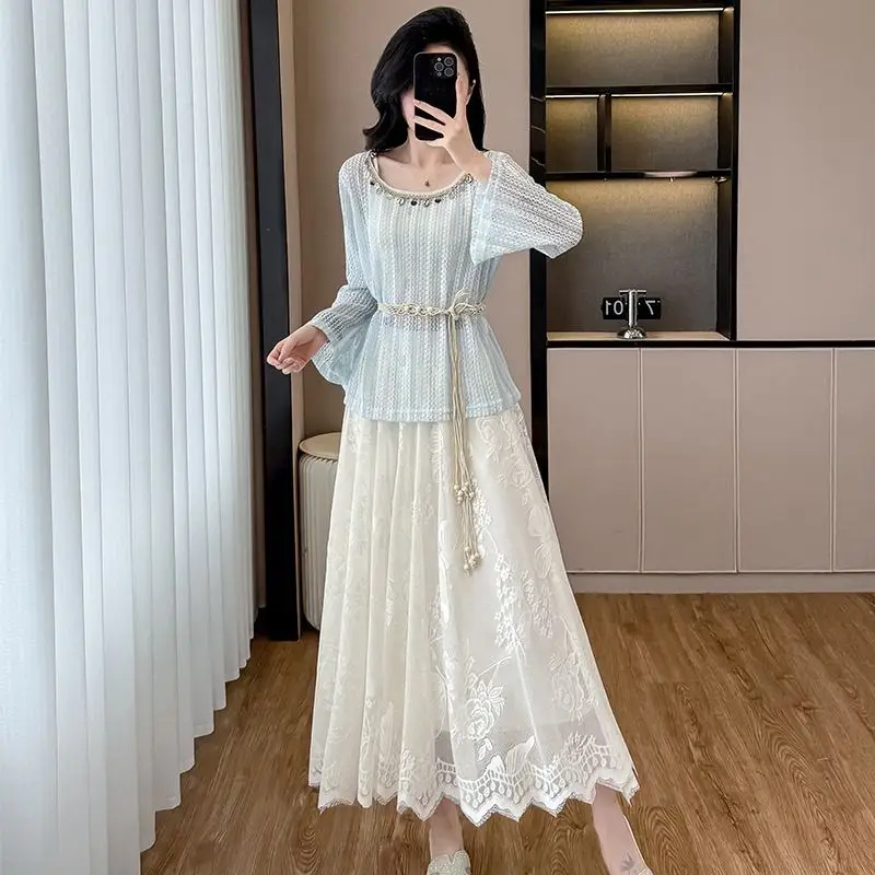Long 3 Pieces Skirt Sets for Women Vacation 2025 New Maxi Matching Formal Occasion Top and Bottom Jacket Hollow Woman Outfit
Long 3 Pieces Skirt Sets for Women Vacation 2025 New Maxi Matching Formal Occasion Top and Bottom Jacket Hollow Woman Outfit