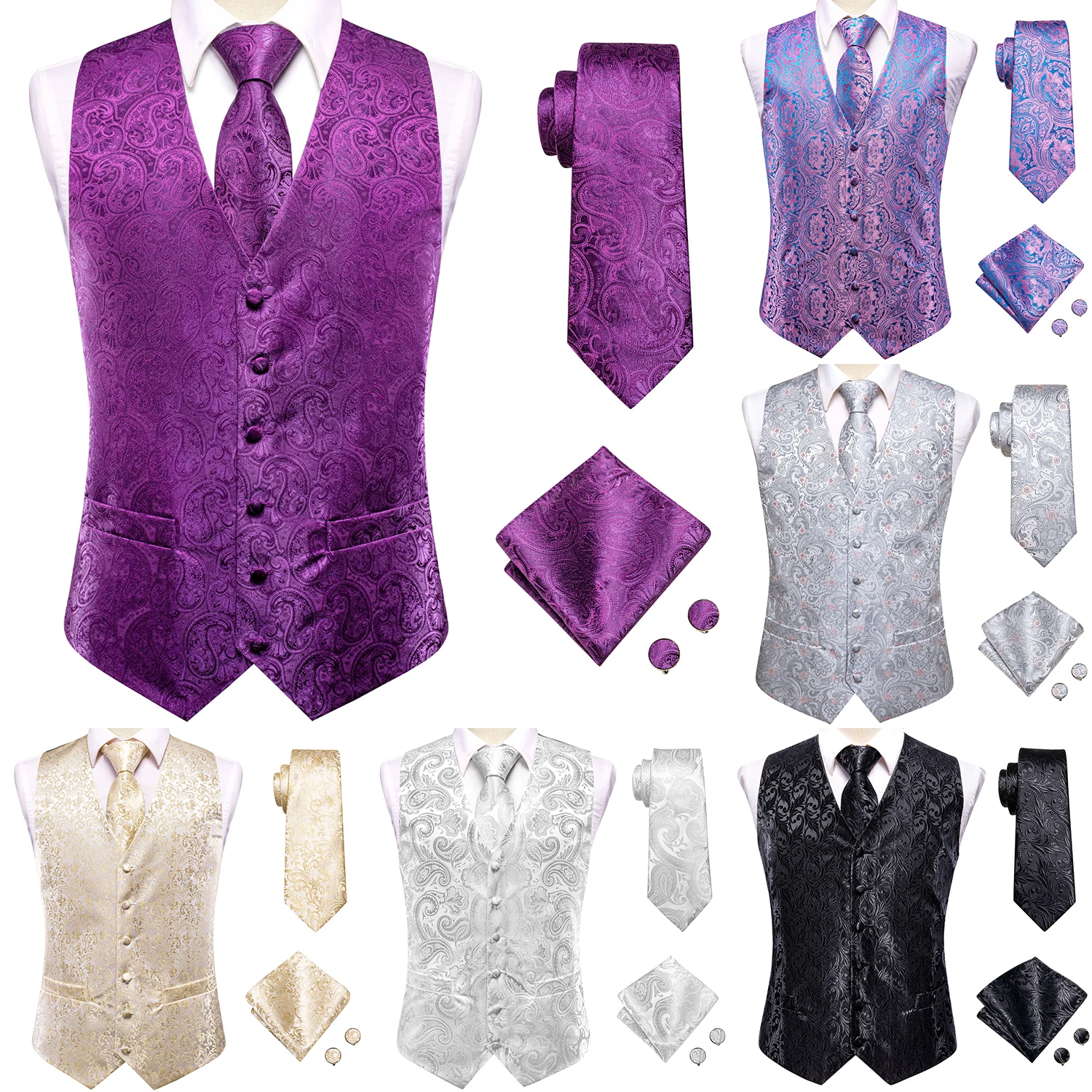 Шелковый мужской жилет, галстук, комплект, костюм, жилет, куртка без рукавов, галстук носовой платок запонки, мужской жених, жених, свадебный бизнес, большой размер
Шелковый мужской жилет, галстук, комплект, костюм, жилет, куртка без рукавов, галстук носовой платок запонки, мужской жених, жених, свадебный бизнес, большой размер