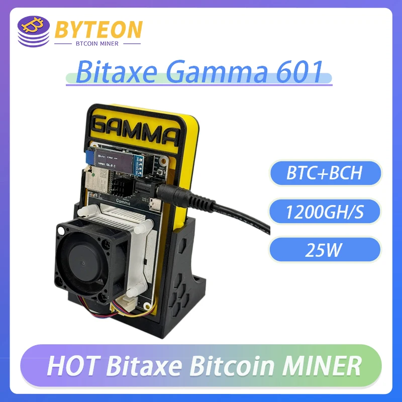 Крипто-майнер Btc Bitaxe Gamma 601 Solo Miner 1,2TH/S 18 Вт BM1370 от Antminer S21 Pro Asic майнер Биткойн-майнер BTC Miner
Крипто-майнер Btc Bitaxe Gamma 601 Solo Miner 1,2TH/S 18 Вт BM1370 от Antminer S21 Pro Asic майнер Биткойн-майнер BTC Miner