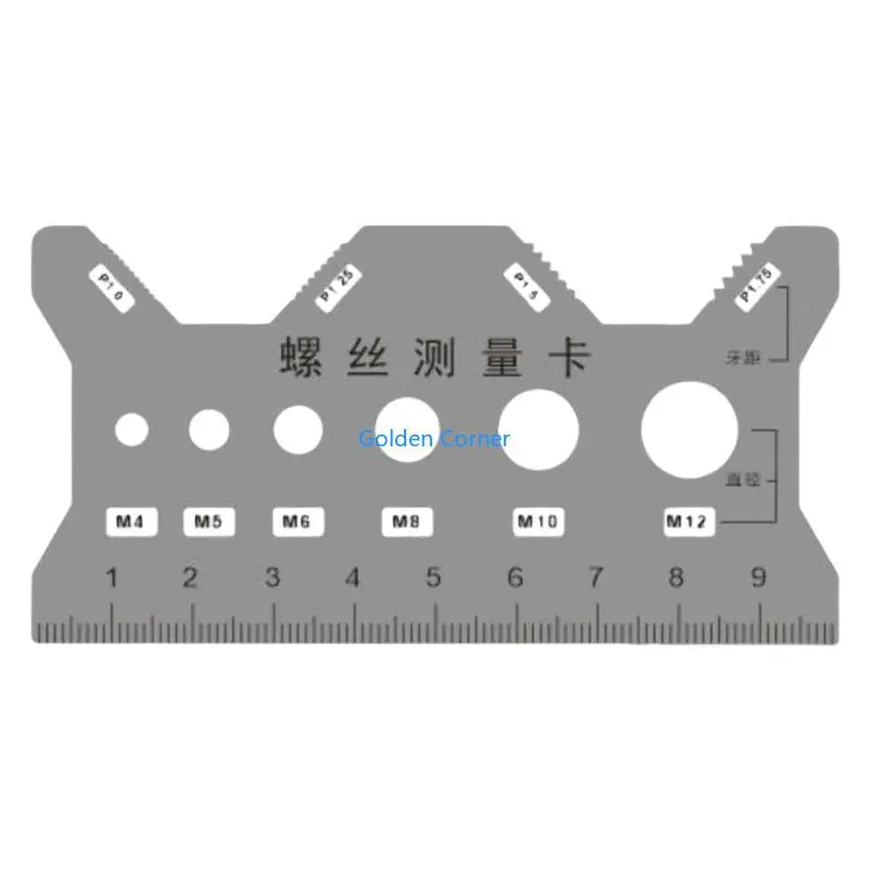 E15D Small Screw Size Checker Precisions Screw Gauges Clear Scale for 4mm/5mm/6mm
E15D Small Screw Size Checker Precisions Screw Gauges Clear Scale for 4mm/5mm/6mm