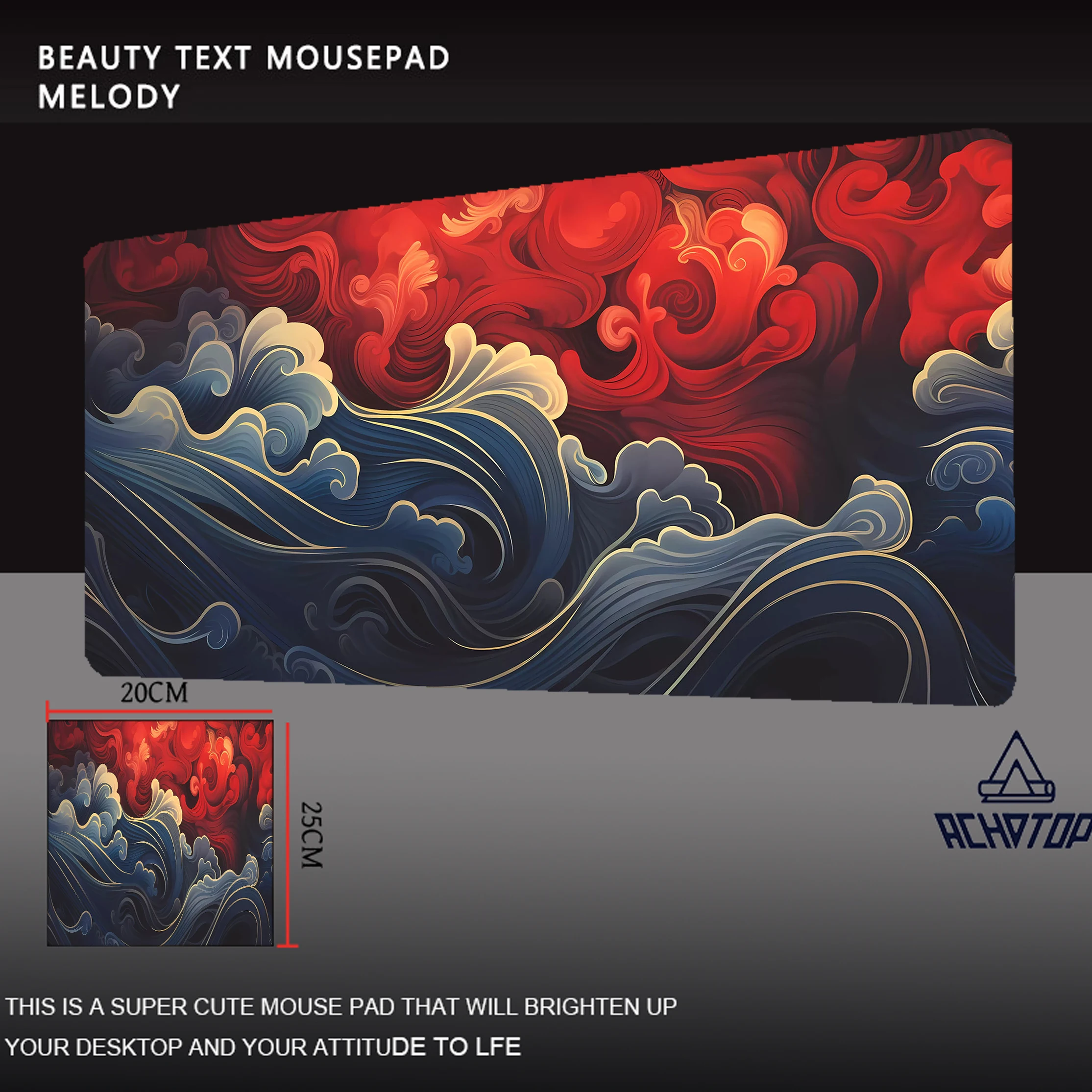 Sea Wave Design Mouse Pad, Non-Slip Rubber Base, Gaming Mouse Pad, Large Size Extended Mouse Pad for PC Laptop Computer Desk Mat
Sea Wave Design Mouse Pad, Non-Slip Rubber Base, Gaming Mouse Pad, Large Size Extended Mouse Pad for PC Laptop Computer Desk Mat