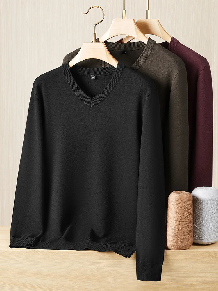 Мужской осенне-зимний свитер с V-образным вырезом, длинным рукавом, свободного кроя, вязаный, повседневный, универсальный, больших размеров, с узором в виде сердца, комфортный и теплый
Мужской осенне-зимний свитер с V-образным вырезом, длинным рукавом, свободного кроя, вязаный, повседневный, универсальный, больших размеров, с узором в виде сердца, комфортный и теплый