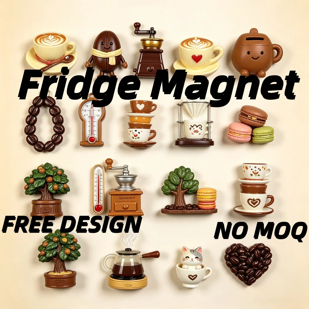 Wholesale Custom Coffee Theme Resin Fridge Magnets - 3D/2D Home Decoration Refrigerator Ornaments Hot-Sale
Wholesale Custom Coffee Theme Resin Fridge Magnets - 3D/2D Home Decoration Refrigerator Ornaments Hot-Sale