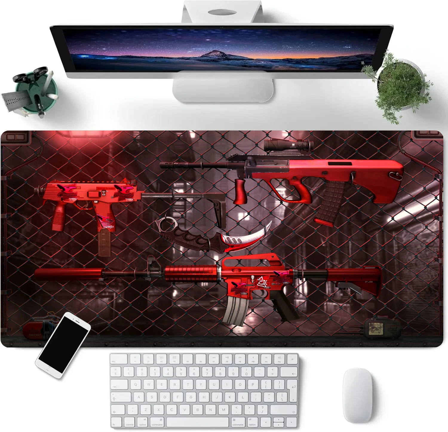 CSGO Games Rifle Design Mouse Pad Large Computer Office Game Mat Rubber Non-slip Gaming Accessories Keyboard Long Mats Desk Pads
CSGO Games Rifle Design Mouse Pad Large Computer Office Game Mat Rubber Non-slip Gaming Accessories Keyboard Long Mats Desk Pads