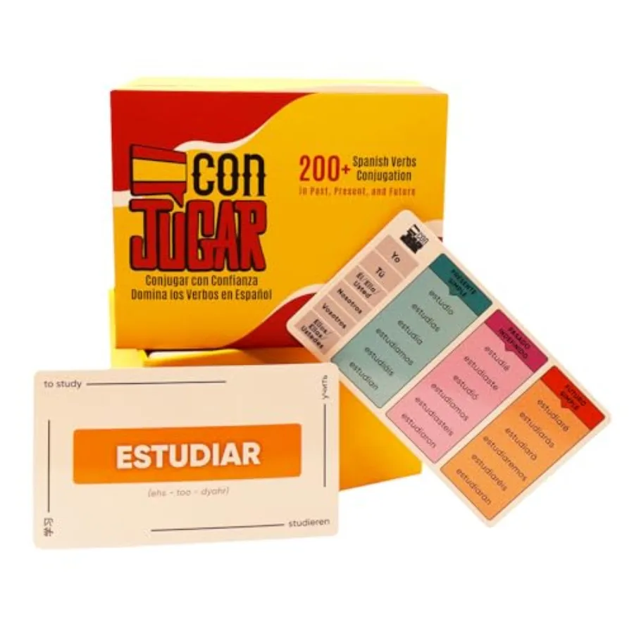 Spanish Verb Flashcards for Beginners and Intermediate Learners 200+ Present Past and Future Tense Conjugations Indicative Incl
Spanish Verb Flashcards for Beginners and Intermediate Learners 200+ Present Past and Future Tense Conjugations Indicative Incl