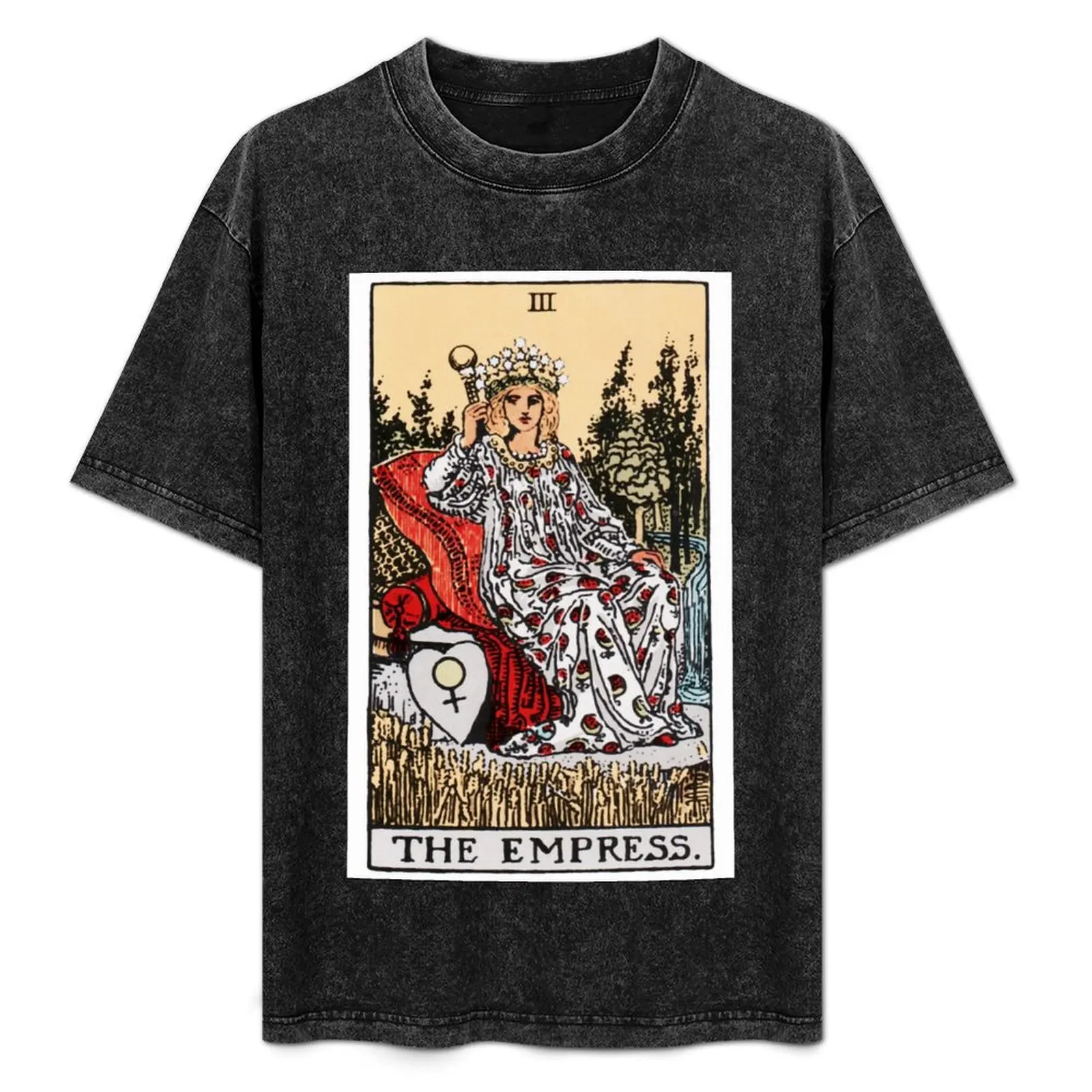 The Empress Tarot T-Shirt Vintage Print Crew Neck Tee
The Empress Tarot T-Shirt Vintage Print Crew Neck Tee