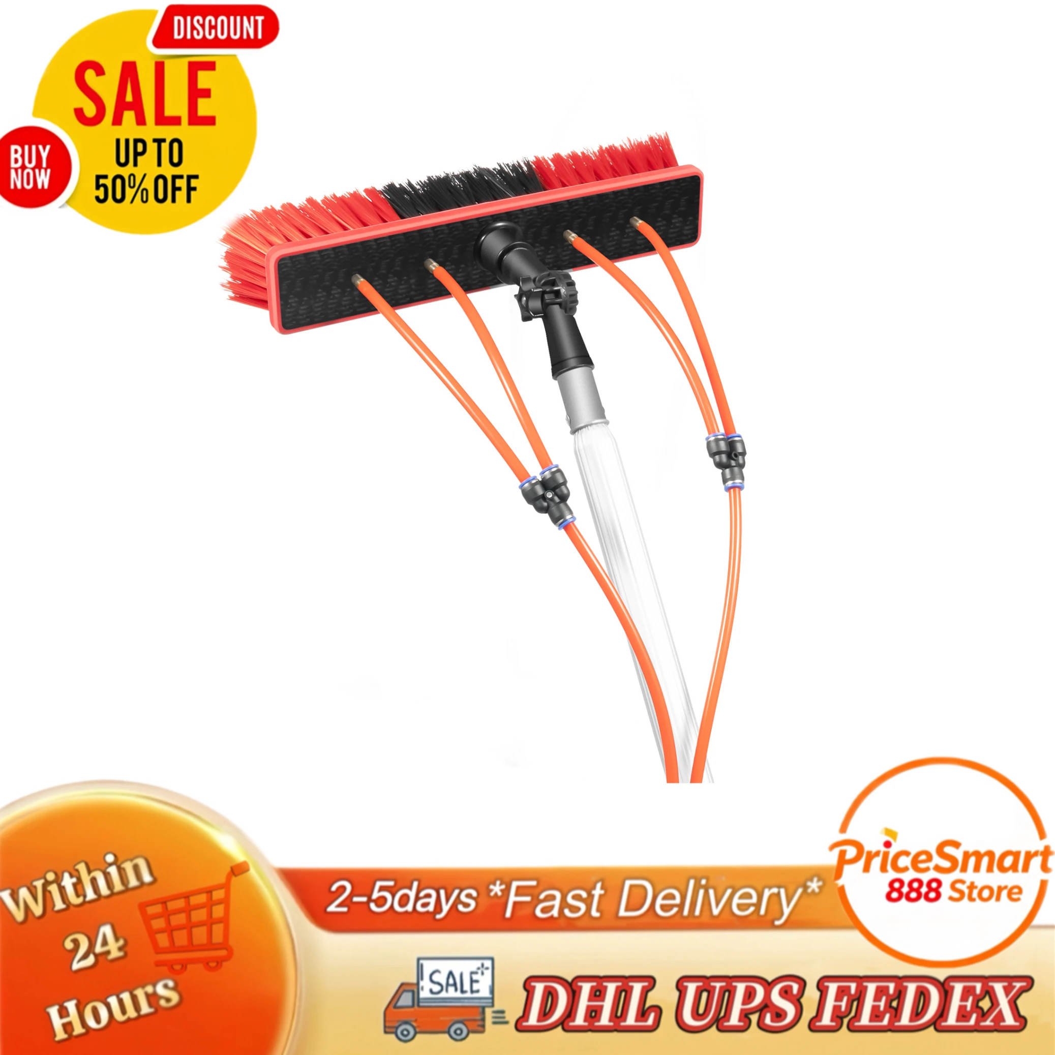 3-in-1 Window Cleaning Washing Pole Cleaner Kit 180 ° Adjustable Easy to Operate Water Fed Poles Store Sign Cleaning
3-in-1 Window Cleaning Washing Pole Cleaner Kit 180 ° Adjustable Easy to Operate Water Fed Poles Store Sign Cleaning