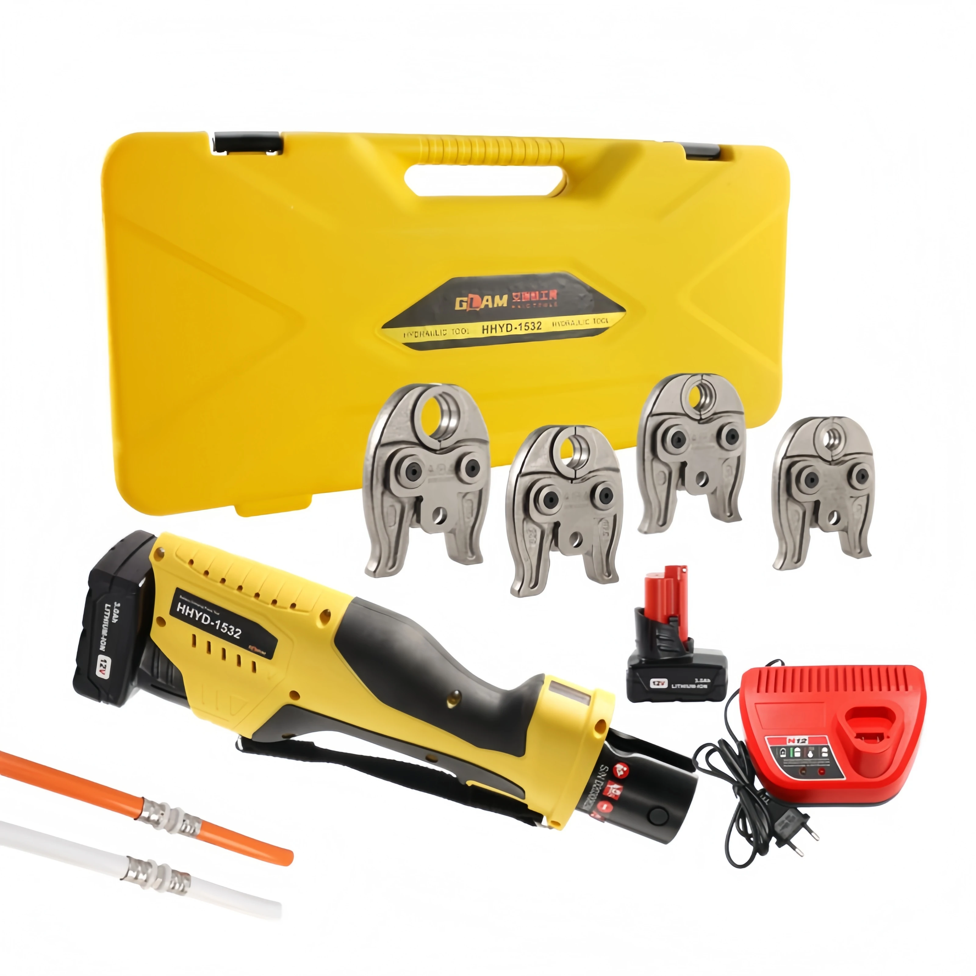 Cordless Professional Press Kit, Aluminum Tube Plumbing Machine with Steel Jaw Battery Powered HVAC Tools
Cordless Professional Press Kit, Aluminum Tube Plumbing Machine with Steel Jaw Battery Powered HVAC Tools