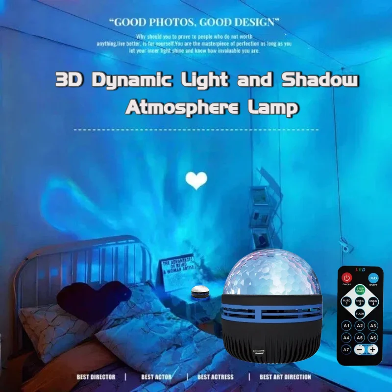 1pc LED Northern Light Projection Lamp For Camping Party Bedroom Decor USB Powered Remote Control Color Changing Aurora Borealis
1pc LED Northern Light Projection Lamp For Camping Party Bedroom Decor USB Powered Remote Control Color Changing Aurora Borealis